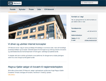 Tablet Screenshot of cmnetwork.dk